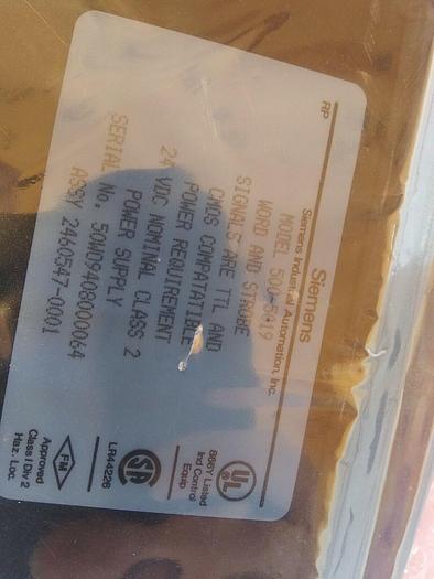 Siemens 500-5019 Word Output Module