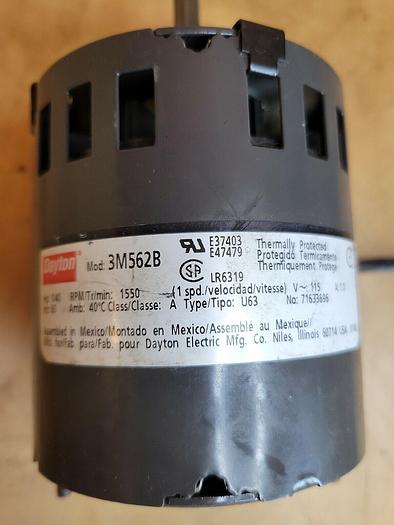 Used DAYTON MOTOR RPM 1550 1/40 HP