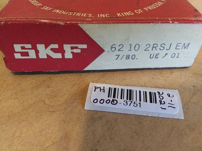 SKF 6210 2RSJ EM 62102RSJEM Sealed Bearing