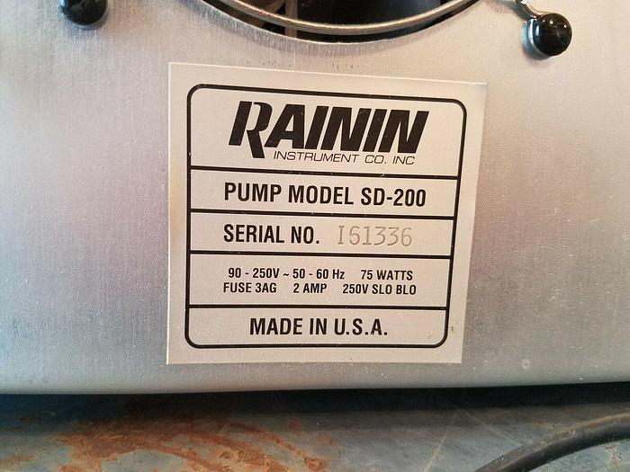 Used RAININ DYNAMAX SD-200 Solvent Delivery w/ 7101-081 6000 psi PRESSURE MODULE