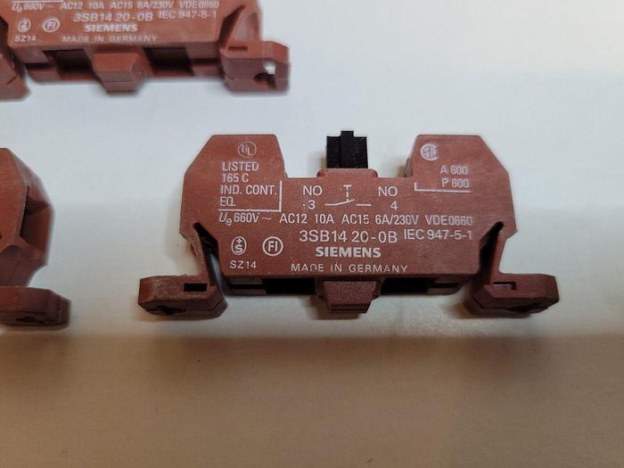 Used Siemens 3SB14 20-0B, Lot Of Five