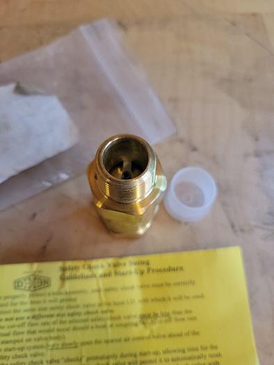 Dixon SCVS4 Safety Check Valve Sizing