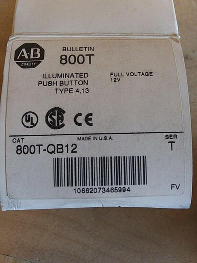Allen Bradley 800T-QB12 Push Button Illuminated