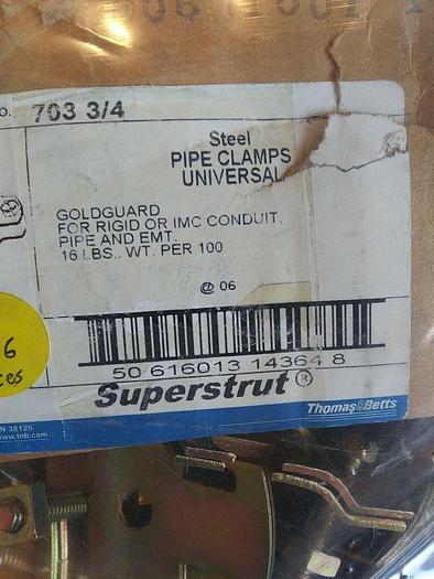 Superstrut 703 3/4 Steel Pipe Clamps Universal (bag of 46)