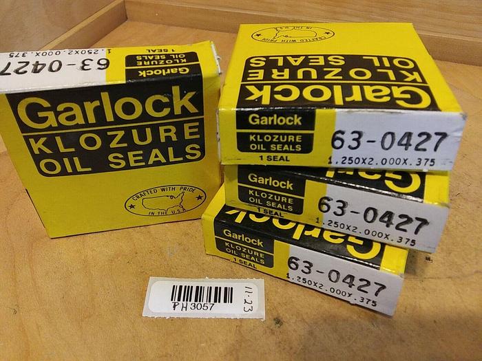 Garlock 63-0427 Oil Seal 1.25x2.000x.375 (Lot of 4)