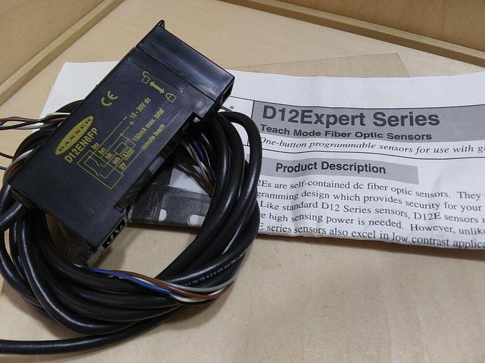 Banner D12EN6FP Teach Mode Fiber Optic Sensor