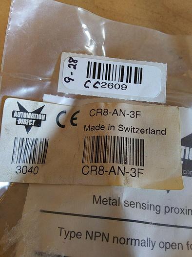 Automation Direct CR8-AN-3F Metal Sensing Proximity Switch