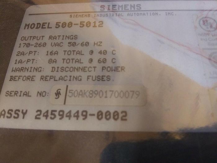 Siemens 500-5012 Output Module