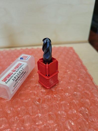 Used Supermill SAPB375SA 3/8" x 5/8" x 2" SOLID CARBIDE ENDMILL
