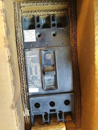 Used Westinghouse KB325OF AB DE-ION Circuit Breaker Type KB 3pole 250amp 600V AC