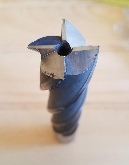 Used Hertel 1" HSS End Mill Lead: 5.340, Non-Thru Bore & Non-Center Cutting
