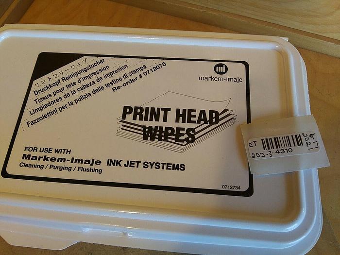 Markem imaje 0712075 Print Head Wipes for use with Ink Jet System