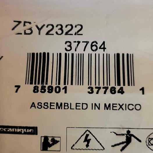 Schneider Electric ZBY2322 Automation Control Panel Nameplate Black New 785901377641