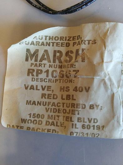 Used Videojet RP10667 High Speed Valve 40V RED LBL