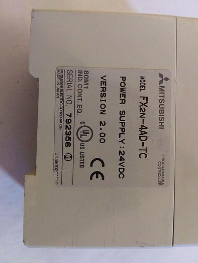 Used Mitsubishi FX2N-4AD-TC Programmable Controller