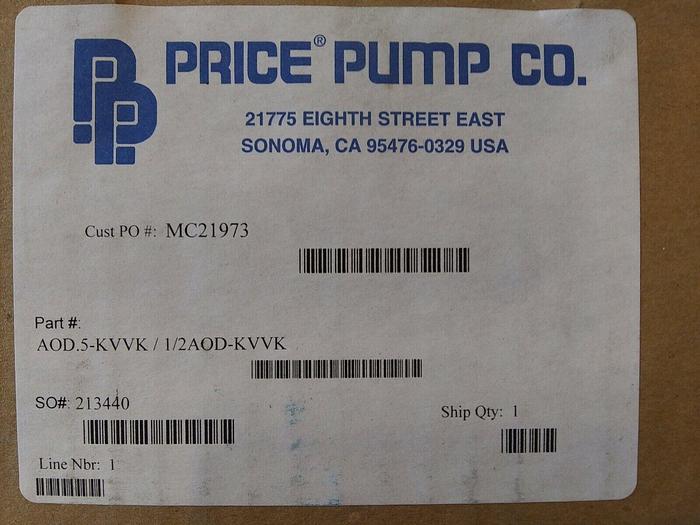 Price Pump 1/2AOD-K Diaphragm Pump
