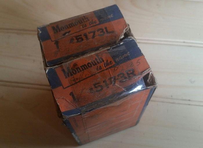 Antique Monmouth 5173L & 5173R Tie Rod End Left and Right Set, NOS (1955?)