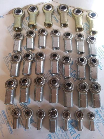 Spherical Female Rod Assortment Lot (34 Rods)