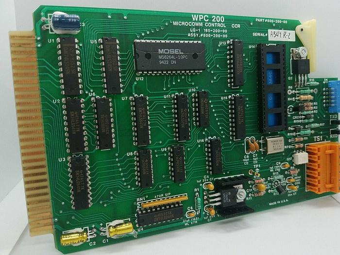 Web Printing Controls 800-200-00 Microcomm Control. 185-200-00 WPC200