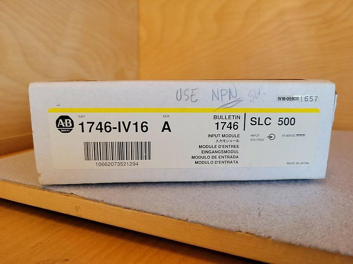 Used Allen Bradley 1746-IV16 A, SLC 500