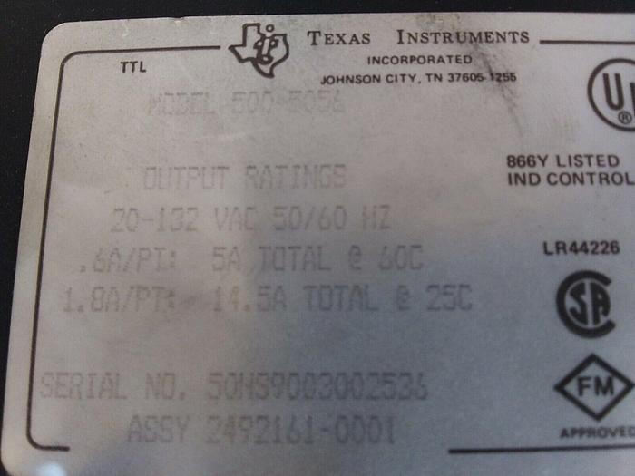 Used Texas Instruments 500-5056 Output Module