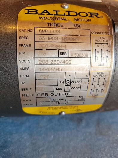 Used Baldor GMP3338, 33-1908-675G1K4