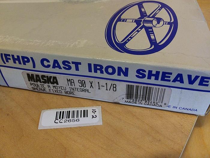 Maska MA 90x1 1/8 FHP Cast Iron Sheave Fixed Bore