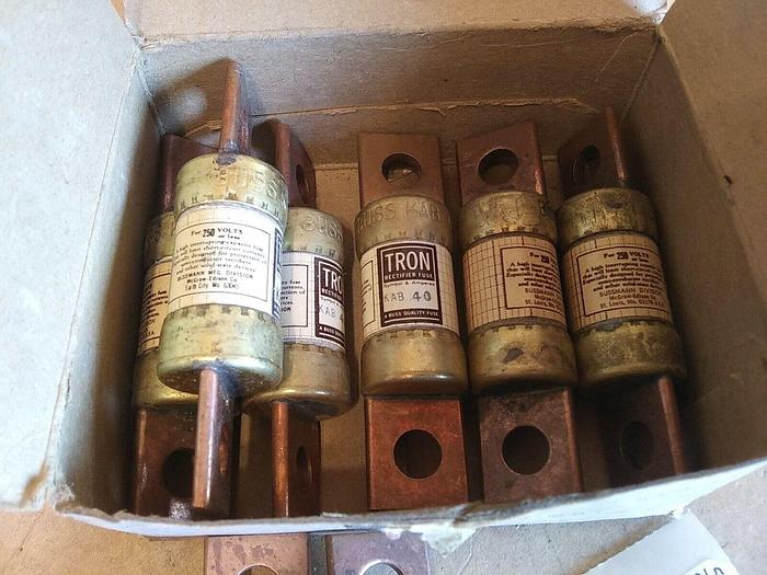 BUSS KAB 40 Rectifier Fuse Box of 8