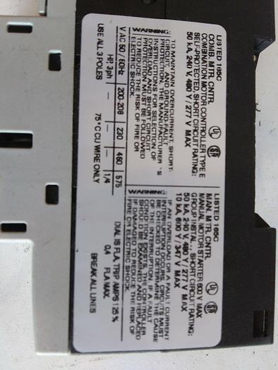 Siemens 3RV1011-0EA10 Circuit Breaker