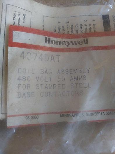 Honeywell 4074DAT Coil Bag Assembly 480Volts 50amp