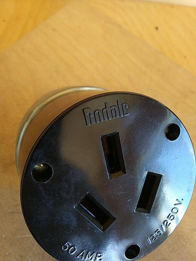 Rodale Female Connector 50 Amp 125/250V *no factory package or box*