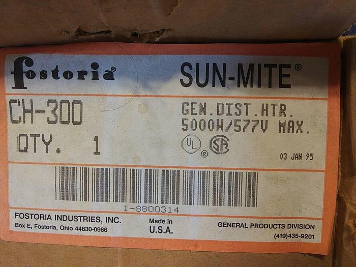 Fostoria CH-300 General Distribution Heater 5000W Max
