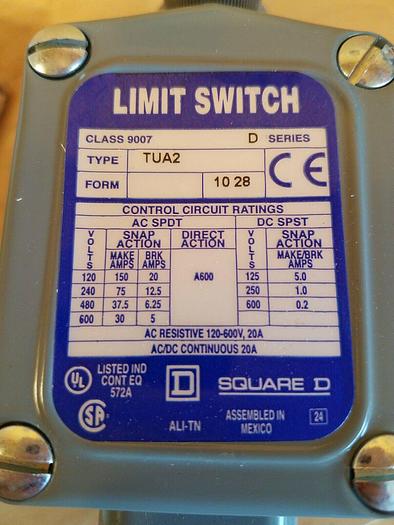 Square D 9007TUA2 Heavy Duty Position Switch Universal