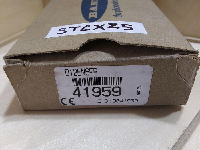 Banner D12EN6FP Teach Mode Fiber Optic Sensor