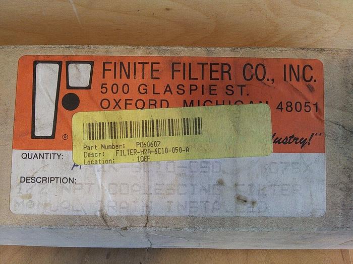 Finite Filter Co. H2A 1/2" NPT Coalescer Filter Canister *no filter 500psi