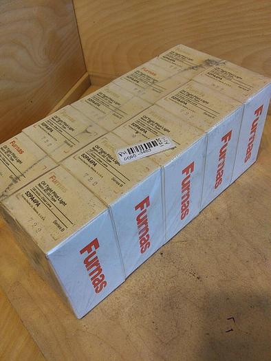 52PA4PA Furnas Oil Tight Pilot Light 120V Clear Lens *Lot of 10