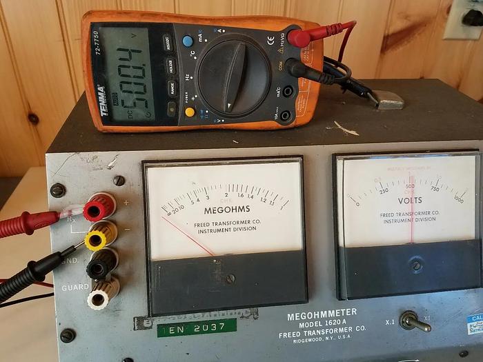 Used FREED Megohmmeter 1620 A - Powers On, Voltage Tested