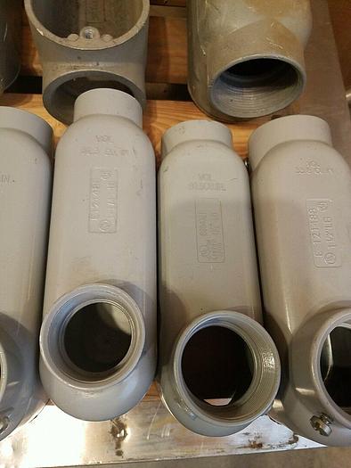 Used LB Pull Elbow Boxes - Killark RED-DOT OLB-5, E254321 - Aluminum - Lot of 15