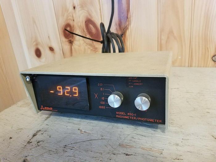 Used EG&G 450-1 Radiometer Photometer, Electro-Optics - USED POWERS ON
