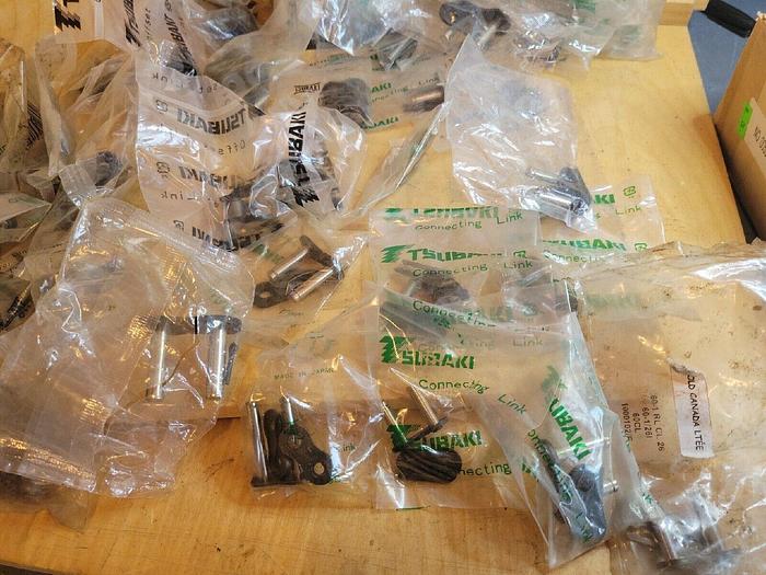 Used Tsubaki Bulk Lot Of Tsubaki Offset / Connecting Link - 60 pcs +