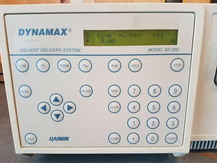 Used RAININ DYNAMAX SD-200 Solvent Delivery w/ 7101-081 6000 psi PRESSURE MODULE
