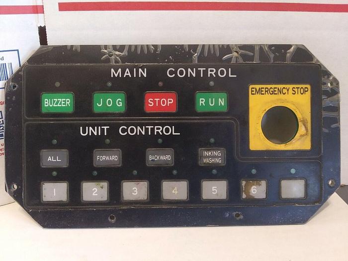 Used Ishii Hyoki Membrane Panel - Main Control/Unit Control (One per Lot)