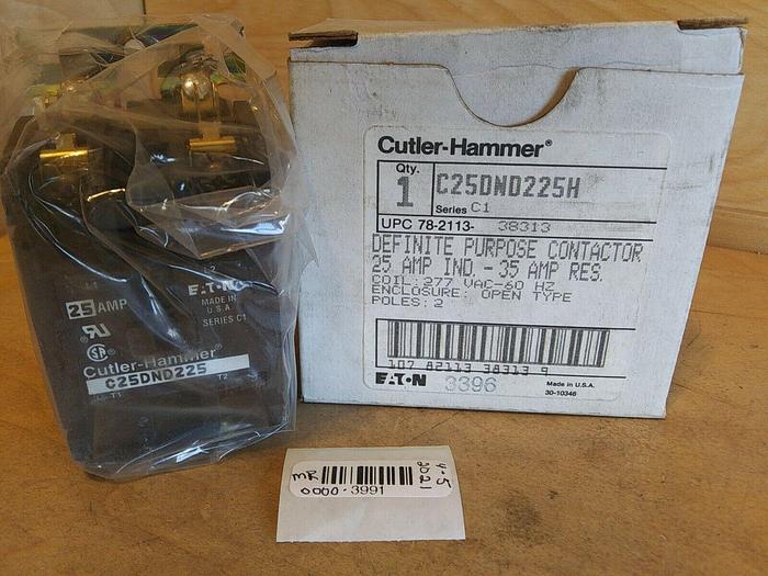 Cutler-Hammer C25DND225H C25DND225 Definite Purpose Contactor
