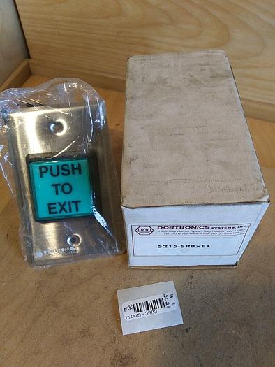 Dortronics 5215-SPBXE1 Push to Exit Illuminated Button 5215-SPB Series