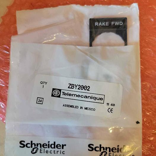 Schneider Electric Telemecanique ZBY2002 Black 22m Legend Plate Engraved New