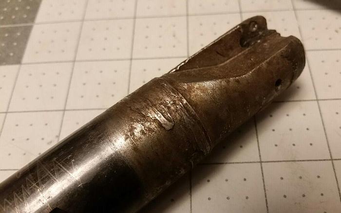 Used ISCAR 1-1/4" Indexable Helical End Mill (E90AC D1.25-1.0W1.25) 5" OAL *US SELLER