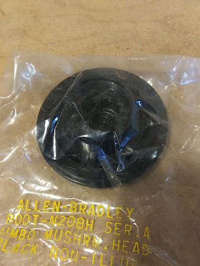 Allen Bradley 800T-N208H Mushroom Head Push Button Black Non-illuminated