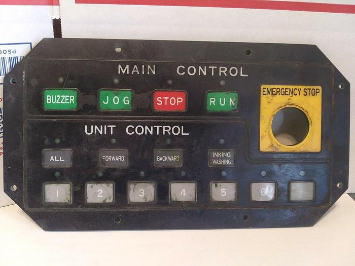 Used Ishii Hyoki Membrane Panel - Main Control/Unit Control (One per Lot)