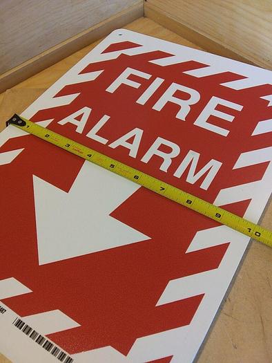 Brady 25708 Fire Alarm Location Sign OSHA Facility Safety *one sided (Lot of 6)