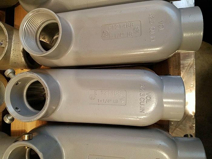 Used LB Pull Elbow Boxes - Killark RED-DOT TWOLB-5, Aluminum - Lot of 16